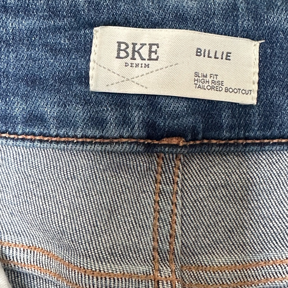 BKE High Rise Distressed Blue Jeans - Picture 5 of 5